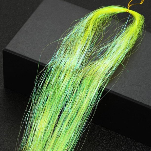 Oropel brillante para el cabello, extensiones de cabello de seda arcoíris, deslumbra a las mujeres Hippie para tocado trenzado, herramientas de peinado largas de 93 Cm Tan Jianjun unisex