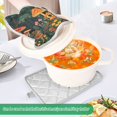 thumbnail image 3 of Yayeee Pot Holders Kitchen Heat Resistant with Pocket 7"x9.8" Cotton Oven Cooking Hot Pads, Forest Mushroom, 3 of 7