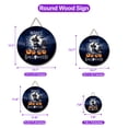 thumbnail image 5 of Happy Halloween Schnauzer Witch Pumpkins Bats Round Wood Sign Miniature Schnauzer Dog Lover Hanging Wall Home Decor - 13012, 5 of 5