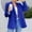 Blue, variant on Njoeus Women's Casual Long Sleeve Blazer Open Front Cardigan Work Office Blazer Jacket Button 2023 Fall Blazer