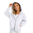 thumbnail image 6 of Ruyang Girls Oversized Hoodie Sweatshirt Double Zipper Long Sleeve Sweatshirt Jacket Kids Wind Resistant Coats 4-12 Years, 6 of 9