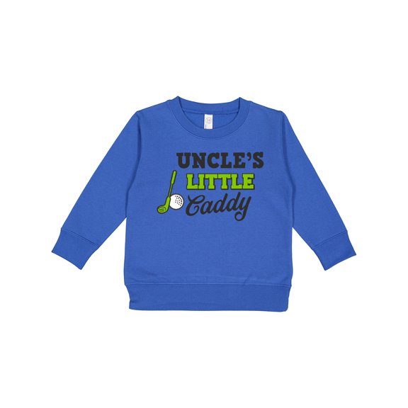 Inktastic Uncles Little Caddy with Golf Club and Ball Toddler Sweatshirt