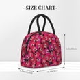 thumbnail image 2 of Yiaed Orchids Flowers Print Lunch Bag Adult Insulated Lunch Box, Leakproof Cooler Food Lunch Containers Reusable High Capacity Lunch Tote Bags-One Size, 2 of 6