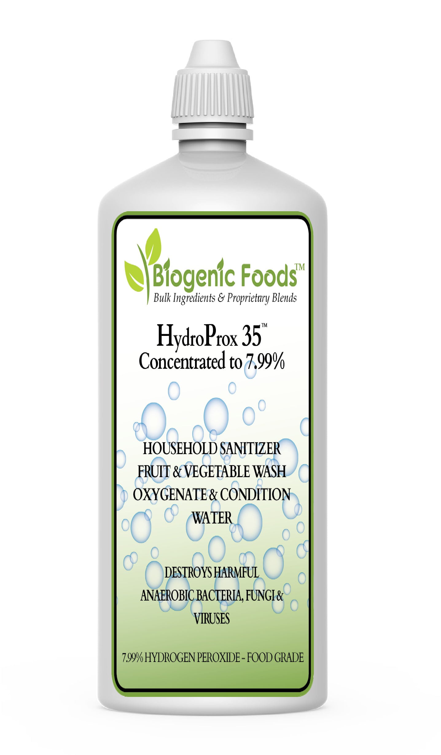 Pure 35% Food Grade Hydrogen Peroxide