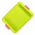 thumbnail image 4 of Toystoory Bandeja para hornear pasteles de brownie Bandeja para hornear pasteles antiadherente de silicona Molde para resistente al calor con Herramientas y accesorios para hornear verde Toystoory HA8484-01B, 4 of 6
