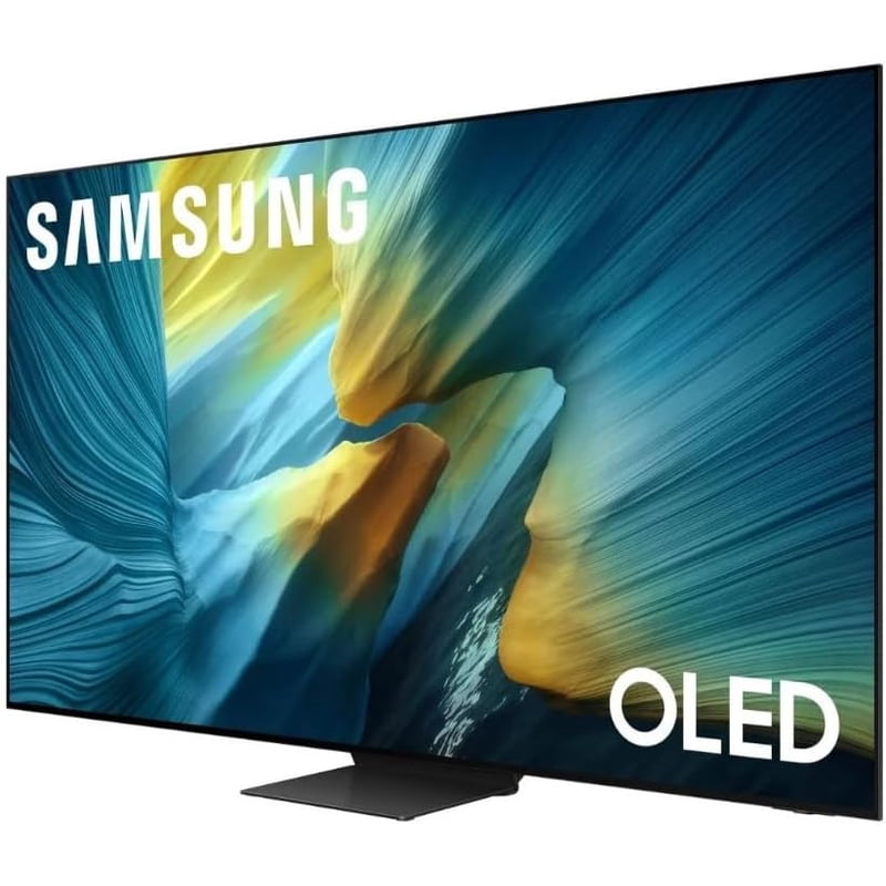 Samsung QN55S95FDFXZA 55" S95FD OLED 4K Glare Free Club TV with Vision AI (2025) front and back view