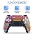 thumbnail image 4 of Skin Sticker for PS5 Slim Standard PS5 Pro Disc Digital Edition Console and Controllers Decals for Playstation 5 (Rainbow Cloud,PS5 Slim Disc Edition), 4 of 5