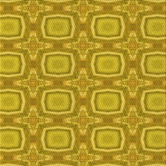 Ahgly Company Machine Washable Indoor Square Transitional Dark Golden Rod Brown Area Rugs, 8' Square