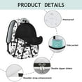 thumbnail image 4 of Butterfly Print Fashion Backpack - Women's Stylish Bookbag with Laptop Sleeve, Side Pockets, Durable Material, 4 of 6