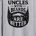 thumbnail image 3 of Instant Message - Uncle With Beards Are Better - Men's Long Sleeve T-Shirt, 3 of 6