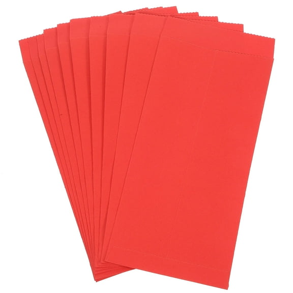 FESTFENDS Cash Bags Red Paper 20Pcs 9.4X4.3In