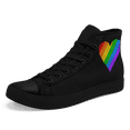 thumbnail image 4 of Coolcustomize Men's Rainbow Heart Design Casual Sneakers, Non-Slip Durable Sole, All-match Couple Sneakers for Daily Wear, Unisex Gym Training Sport Walking Shoes, Perfect Gifts for Valentine's Day, 4 of 10