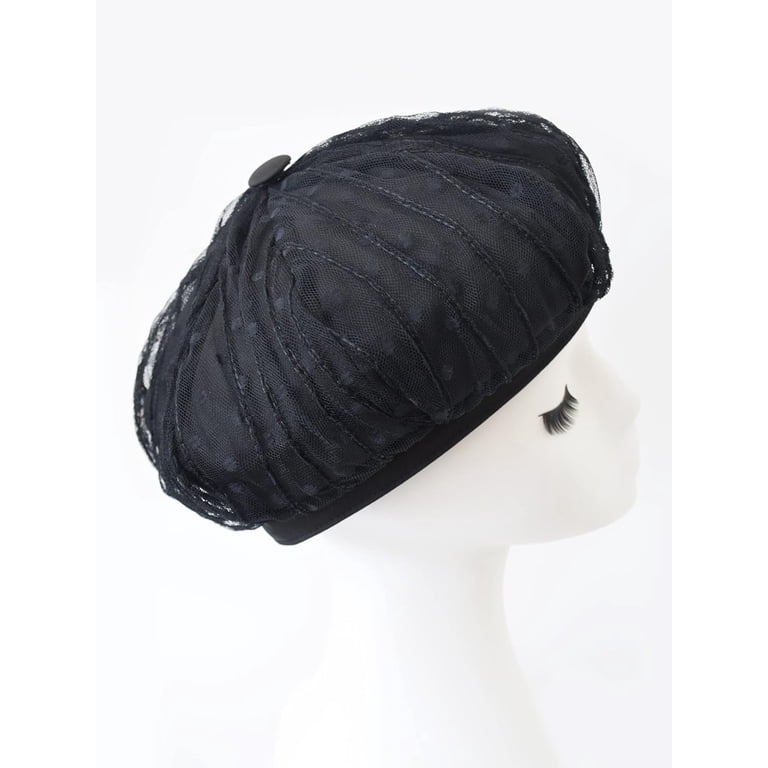 4259 Women’s Lace Beret French Style Vintage Summer Spring Octagonal Cap AICHUAN Women main image 3