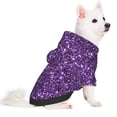 thumbnail image 2 of Balery Purple Glitter Sudadera con Capucha para Perros Pequeños – Ropa para Mascotas, Disfraz para Perros y Gatos, Ideal para Fiestas y Cosplay-Small, 2 of 7