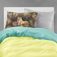 thumbnail image 2 of Fox Family Foxes by the Den Fabric Standard Pillowcase, 2 of 2