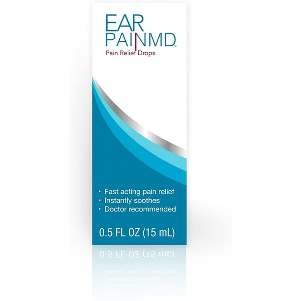 Ear Pain MD, Ear Pain Relief Drops, Earache Drops, Fast Pain Relief For Kids, Numbs Outer Ear