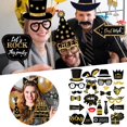 thumbnail image 2 of Sunxin Event & Party 53 Pieces Black Golden Photo Booth Props for Birthday Wedding New Year Mix of Hats Lipstick Tie Crowns and More Funny Selfie Props, 1* Party and Dance Photography Supplies, 2 of 7