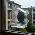 thumbnail image 4 of Transparent Acrylic Triangle Bird Feeder for Outdoors Durable and Stylish Design for Home and Bird Watching, 4 of 4