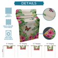 thumbnail image 6 of Tropical Spring Table Runner 70 Inches, Floral Leaves Butterflies Burlap Rustic Bed Runner Dresser Scarves Tabletop for Indoor Outdoor Parties/Ceremony/Banquet, 13" x 70", 6 of 9