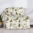 thumbnail image 3 of Honeii Road Trip print throw blanket, crafted from cozy cotton flannel, offers versatile home decor as a bedding suitable for all seasons.-50"x40", 3 of 6