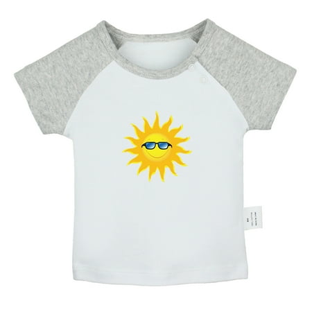 

Nature Sun Pattern T shirt For Baby Newborn Babies T-shirts Infant Tops 0-24M Kids Graphic Tees Clothing (Short Gray Raglan T-shirt 12-18 Months)