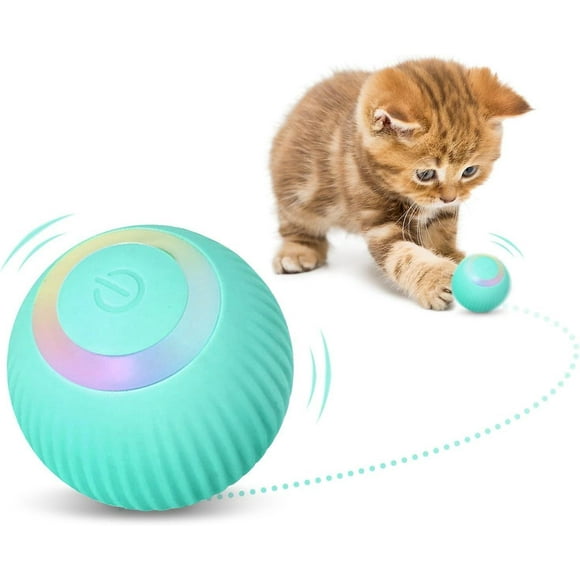 Dww-balle Intelligente Bleue Pour Chat, Jouet Interactif Pour Chat, Rotation Automatique 360 Degrs Et Chargement Usb, Jouet Interactif Pour Chat D'in