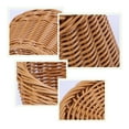 thumbnail image 2 of DECORNIJIA Simulated Rattan Design Storage Basket Plastic Woven for Family 1Pcs, 2 of 8