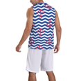 thumbnail image 2 of Pofeuu Nautical Anchors Print Basketball Jersey, Shirts for Men Youth Basketball Jersey Crew Neck-X-Large, 2 of 6