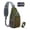 Green, variant on Packable Crossbody Sling Bag, RFID Sling Backpack Lightweight,Water-resistant Small Daypack for Trave Hiking Commuting,Gray