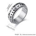 thumbnail image 3 of Titanium Steel Tensile Rotating Ring A Rotatable Titanium Steel Ring Men's Accessory For Relieving Stress And Anxiety, 3 of 9