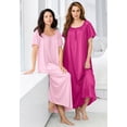 thumbnail image 6 of Only Necessities Plus Size 2-Pack Long Silky Gown, 6 of 6