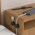 thumbnail image 5 of ZZYuan Big Clearance Self Adhesive Cable Holder Pack Of 6 Desk Cable Organiser Management Cable Organiser Cable Holder Desk Charging Cable Organiser for Bedside Table (6 Pieces) New!, 5 of 9