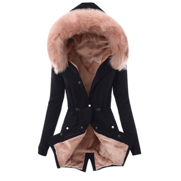 Abrigo de algodón de otoño e invierno, abrigo ajustado con cremallera cálido, abrigo adelgazante de moda para mujer