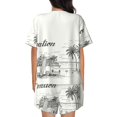 thumbnail image 4 of Womens Pajama Sets With Pocket, Summer Vacation Scene Camping Van Lounge Sets Short Sleeve Sleepwear PJ Sets for Women, 4 of 6