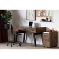 thumbnail image 6 of Pemberly Row Computer Desk with Power Bar Natural Walnut Pemberly Row, 6 of 7