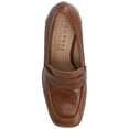 thumbnail image 4 of Journee Womens Malleah Loafer Style Stacked Heel Pumps, Widths Available, 4 of 8