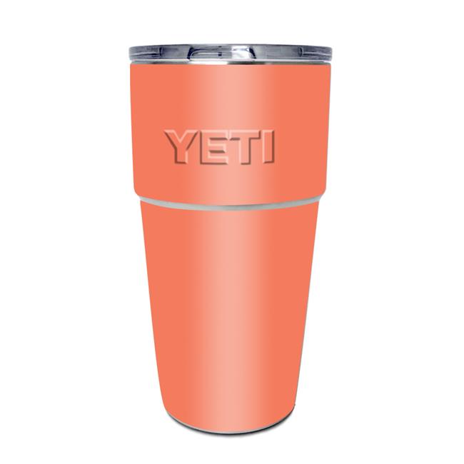 MightySkins YEPINT16SISolid Salmon Skin for Yeti Rambler 16 oz