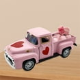 thumbnail image 2 of nvzhuang Pickup Truck Model Openable Doors Love Heart Design Vintage Car Figurine for Mother's Day Valentine's Day Decor Present, 2 of 9