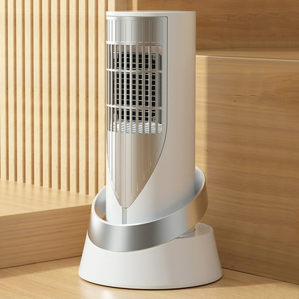 Máquina Calentadora Calentador Aire Caliente Escritorio Portátil 1200W PTC Calentamiento Rápido Dos Engranajes Ruido Ahorro Vuelco/sobrecalentamiento Apagado Automático para El La Oficina en Casa