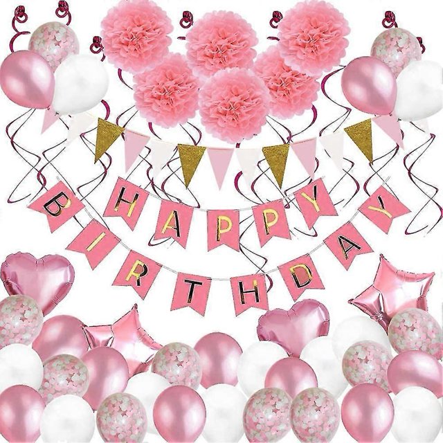 Birthday Decorations, 79 Balloon Party Decorations Girls and Boys Women's