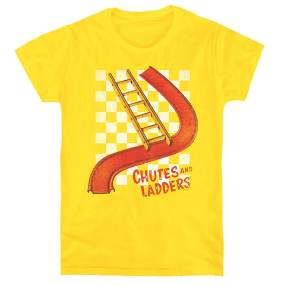Chutes And Ladders Chute And Ladder S/S Women's T-Shirt Yellow