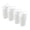 White, variant on Slim Bathroom Trash Can 2 Gallon Plastic Small Compact Waste Basket for Bedroom, Dorm, Under Office Desk, Narrow Portable RV Dustbin, 6 Grey