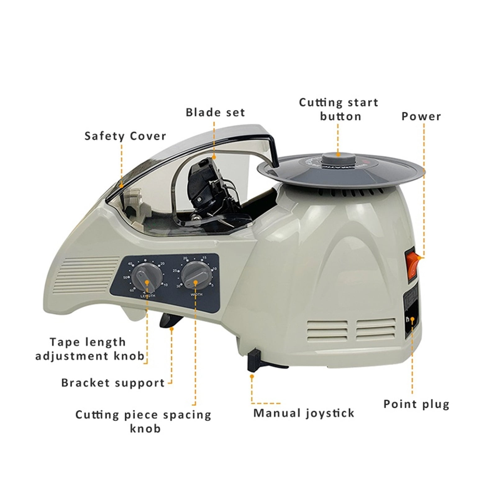 RT-3000 Automatic Tape Cutter Dispenser Machine For Flame Retardant Tape Masking Tape ,Wide Application