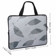 thumbnail image 2 of WERPE Leaves Pattern Diving Fabric Computer Protective Handle Case Laptop Sleeve Carrying Bag 12inch, 2 of 5