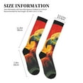 thumbnail image 2 of Lsque Hawaiian Style Bald Eagle Pattern Sport Compression Socks for Men & Women 15-20 mmHg Knee High Nurse Pregnant Running Medical and Travel Athletic, 2 of 6