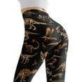 thumbnail image 5 of DISNIMO Dinosaur Printed High Waisted Leggings Tummy Control, Breathable Yoga Pants Leggings Athletic Workout Leggings for Yoga Gym Sport, Black, S, 5 of 6