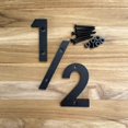 thumbnail image 1 of House Numbers Go Home Numbers, 5 cm, plástico moderno, negro y blanco, 1 of 7