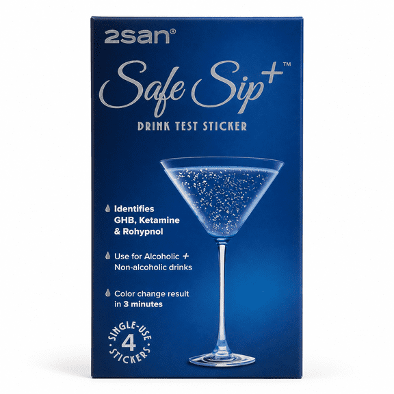 2San Safe Sip  Drink Test Sticker, 4 Count