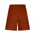 thumbnail image 5 of biudgviw Bermuda Shorts for Women Wide Leg Cotton Linen Shorts High Rise Lightweight Summer Beach Vacation Shorts with Pockets, 5 of 6