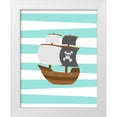thumbnail image 1 of Robinson, Tamara 26x32 White Modern Wood Framed Museum Art Print Titled - Pirate Boat, 1 of 4